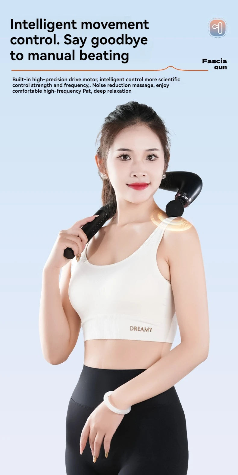 Handheld Electric Muscle Massage Gun for Back and Neck - 8