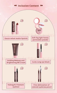 9-Piece Professional Full Face Makeup Gift Set