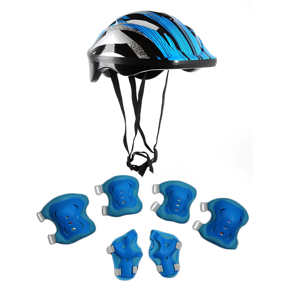 Kids Protective Helmet and Safety Gear Set - 17