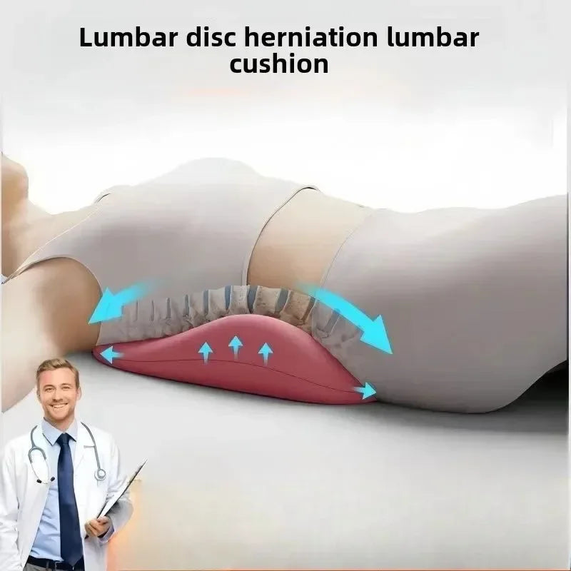 Ergonomic Memory Foam Lumbar Support Pillow for Back Pain - 13