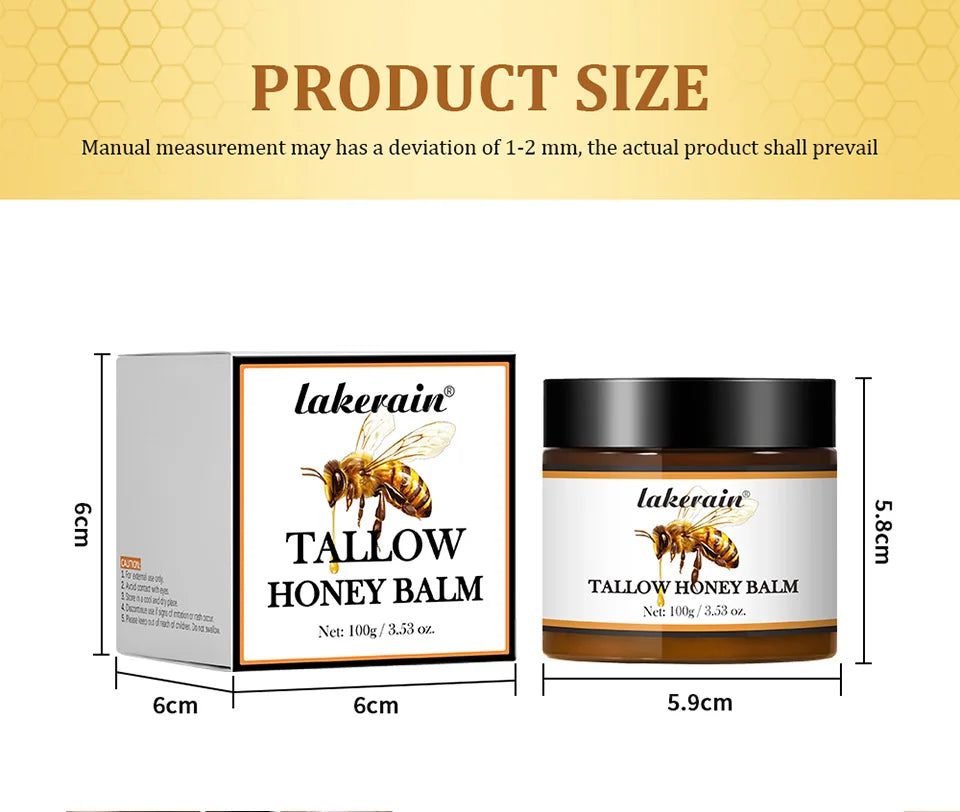 Nourishing Tallow Honey Balm Moisturizer for All Skin Types - 16
