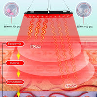 Red Light Therapy Panel with Adjustable Floor Stand