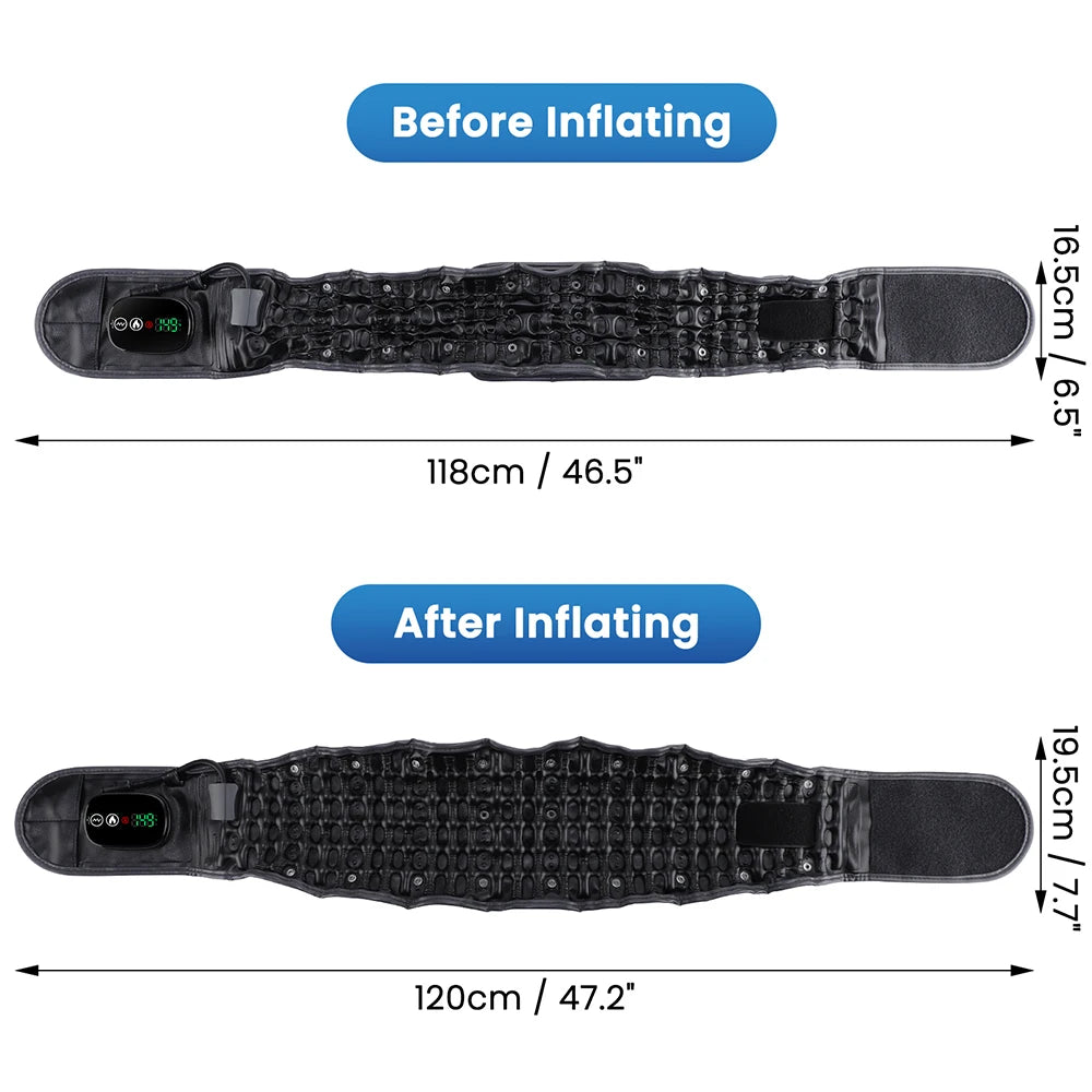 Heated Inflatable Lumbar Support Belt for Back Pain Relief - 6