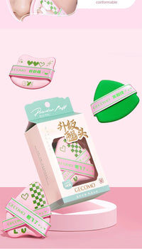 Adorable Curved-Head Makeup Sponge Puff Set