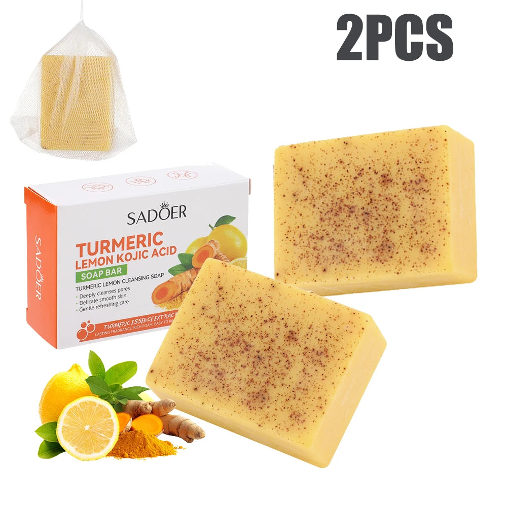 Turmeric Kojic Acid Brightening Soap for Dark Spots - 1