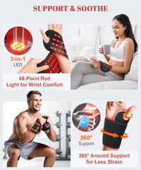 Red Light Therapy Wrap for Wrist and Ankle Pain Relief