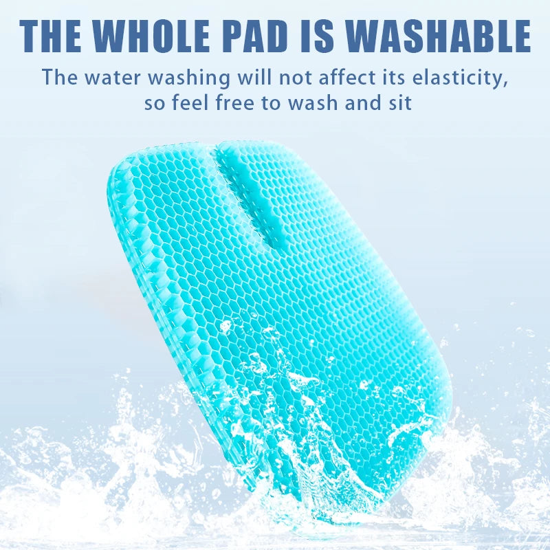 Breathable Honeycomb Gel Seat Cushion for Pain Relief - 5