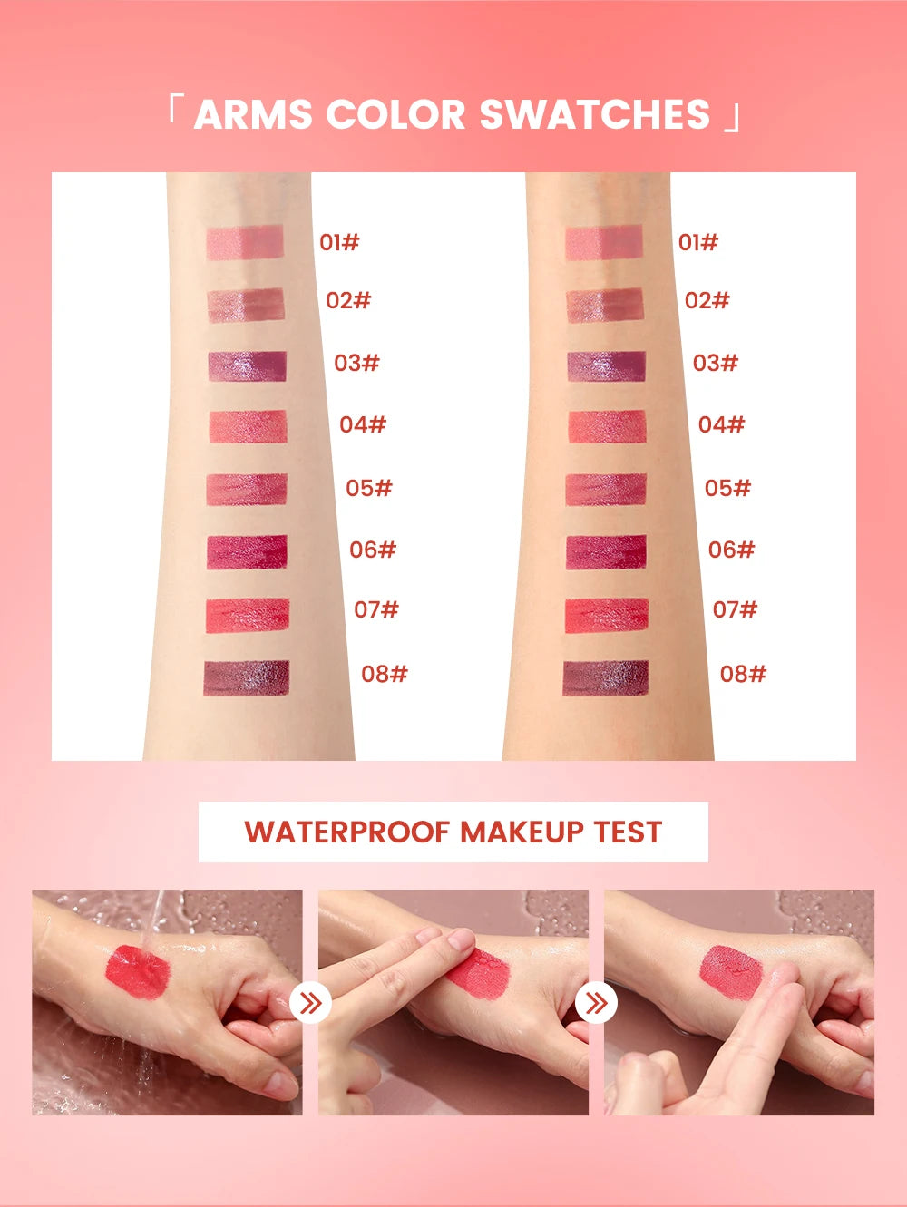 Waterproof Mirror Gloss Lip Glaze for Long-Lasting Hydration - 17