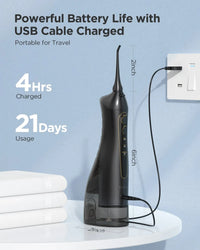 Portable Cordless Water Flosser for Teeth and Gums