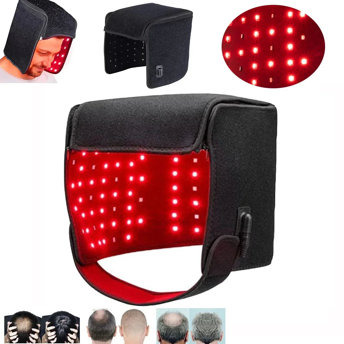 LED Red Light Therapy Cap for Hair Regrowth and Scalp Health - 7