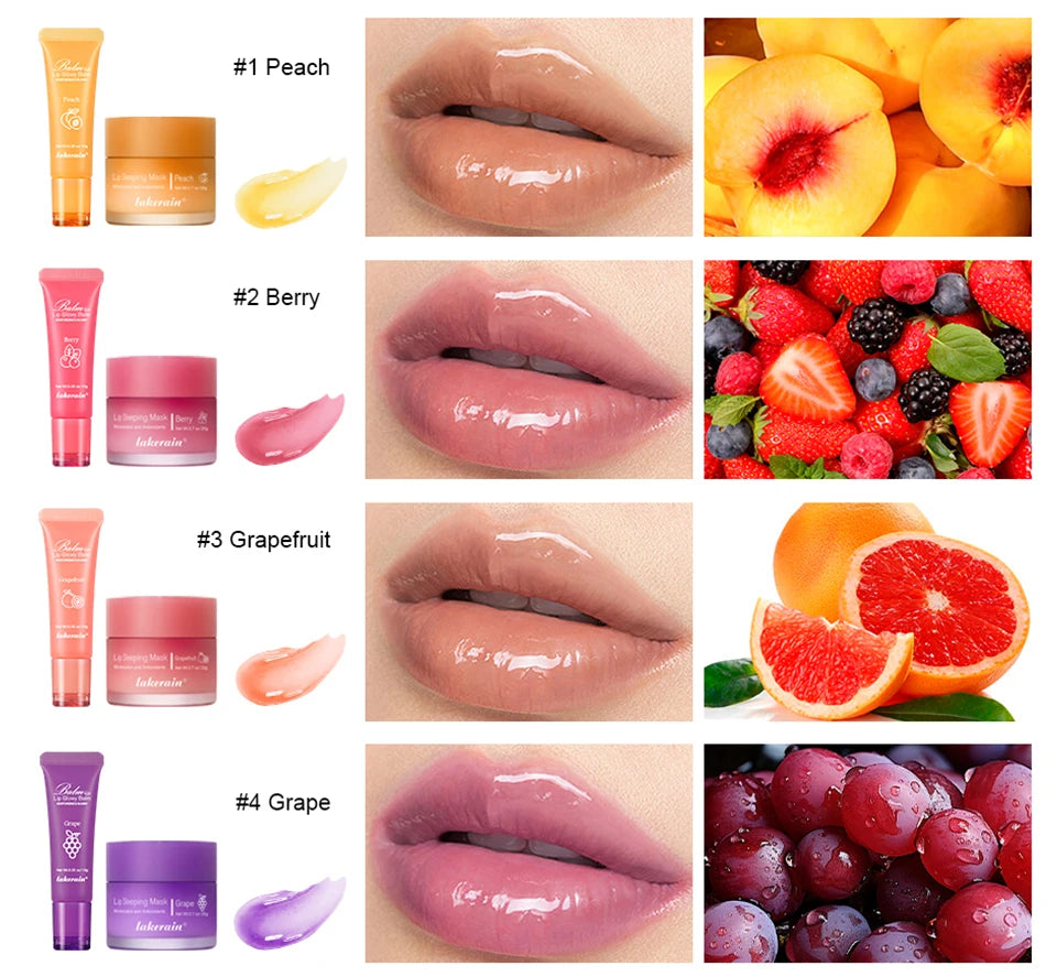 Moisturizing Lip Balm and Sleeping Mask Set for Hydrated Lips - 9