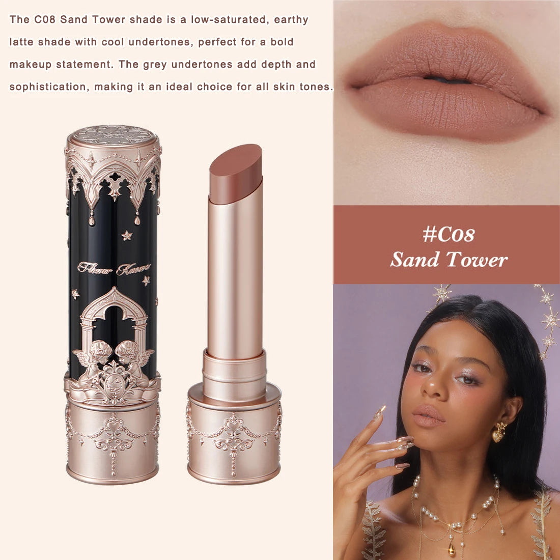 Velvet Matte Long-Lasting Lipstick - 22