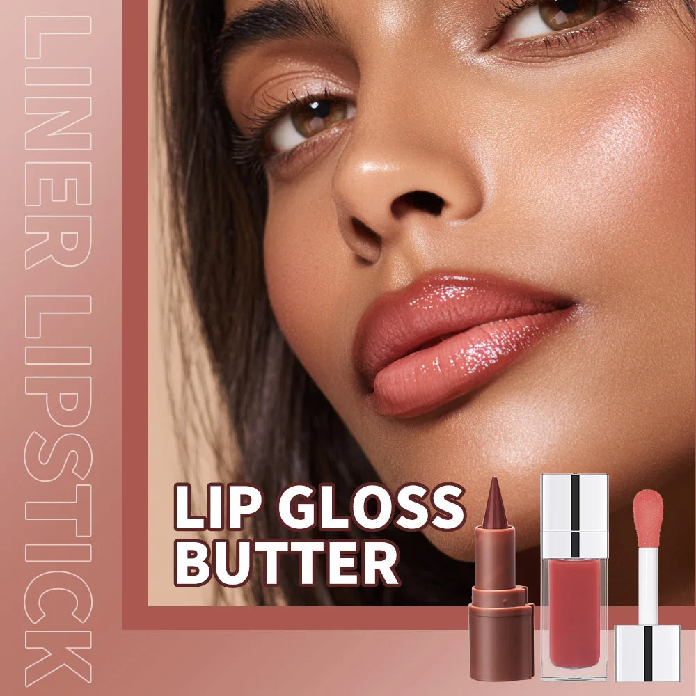 Hydrating Lip Liner and Gloss Combo Set - 8