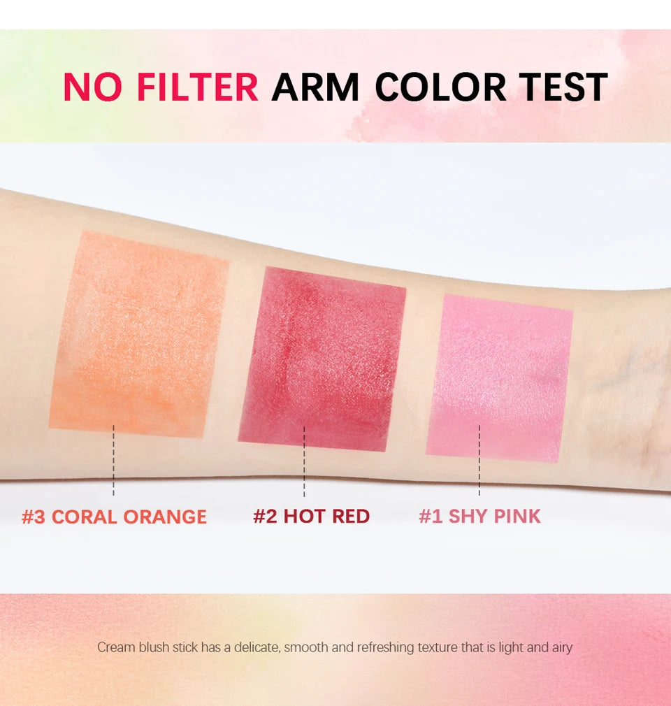 Creamy Multi-Use Tinted Blush Stick for Lips and Cheeks - 19