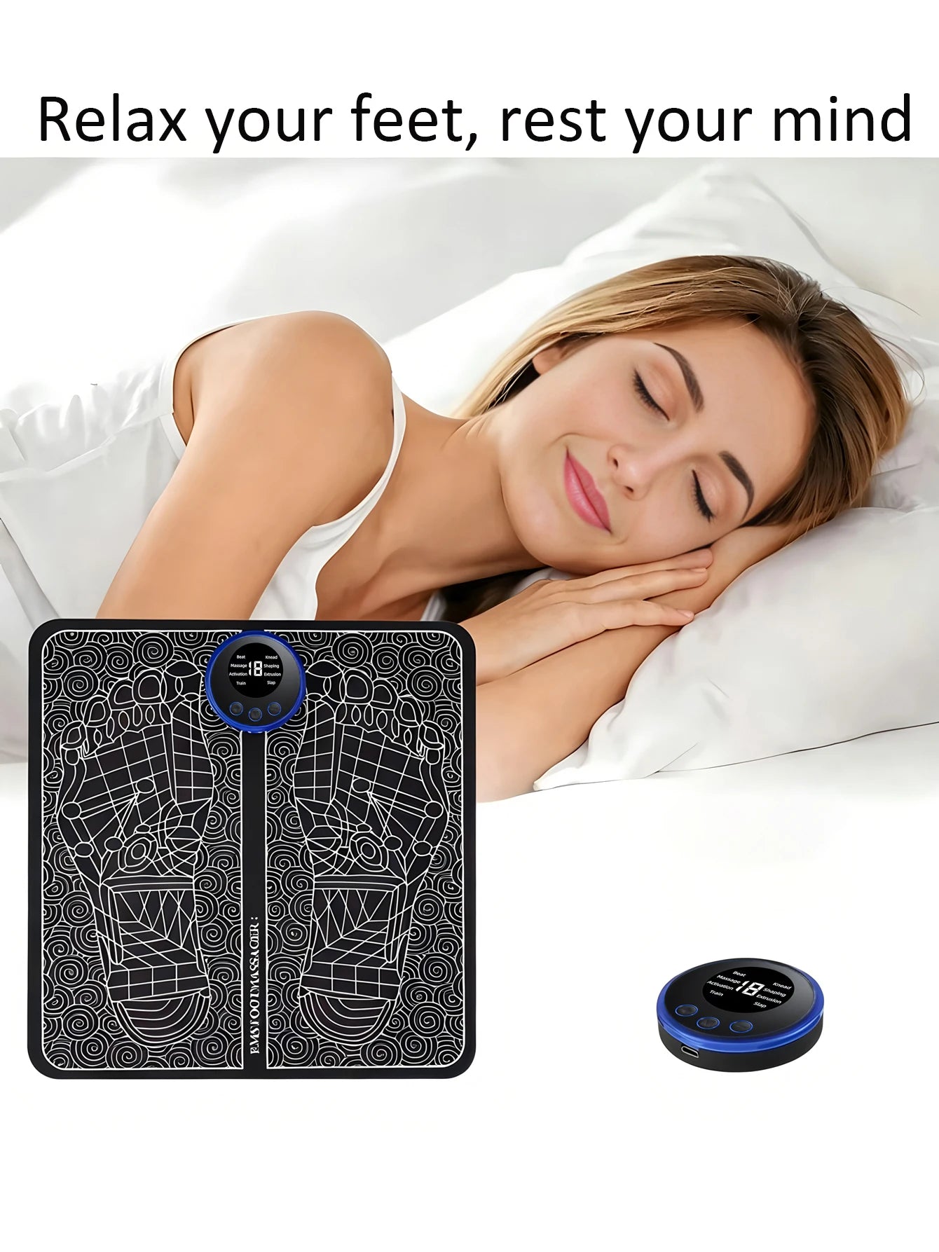 EMS Electric Foot Massage Mat for Pain Relief - 5