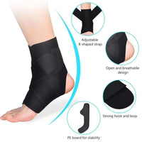 Adjustable Breathable Ankle Support Brace for Sports and Recovery