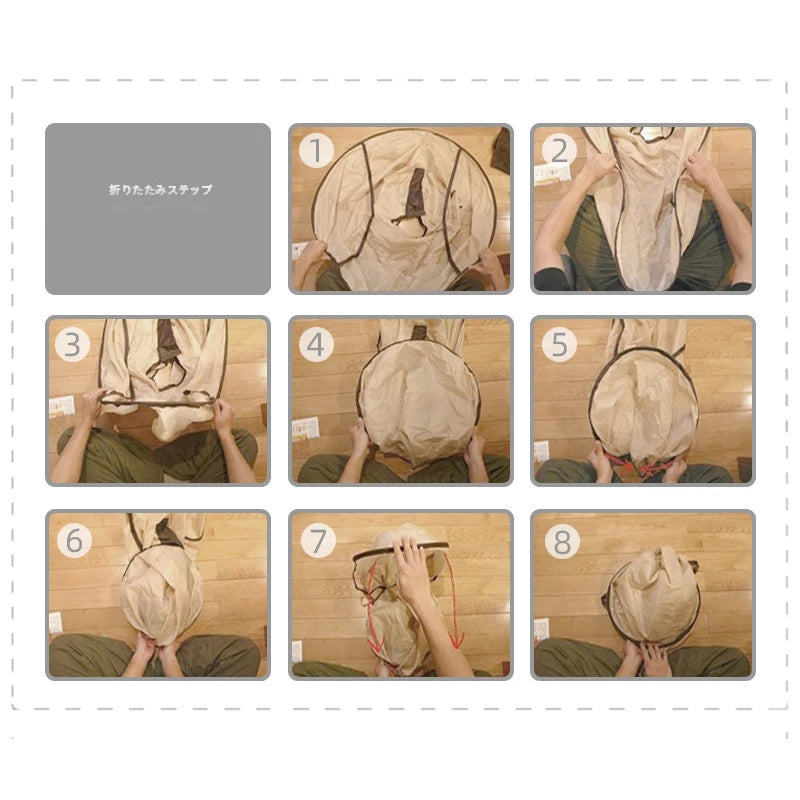 Waterproof Foldable Umbrella Hair Cutting Cape - 9