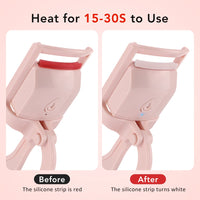 Electric Heated Eyelash Curler for Long-Lasting Natural Lashes