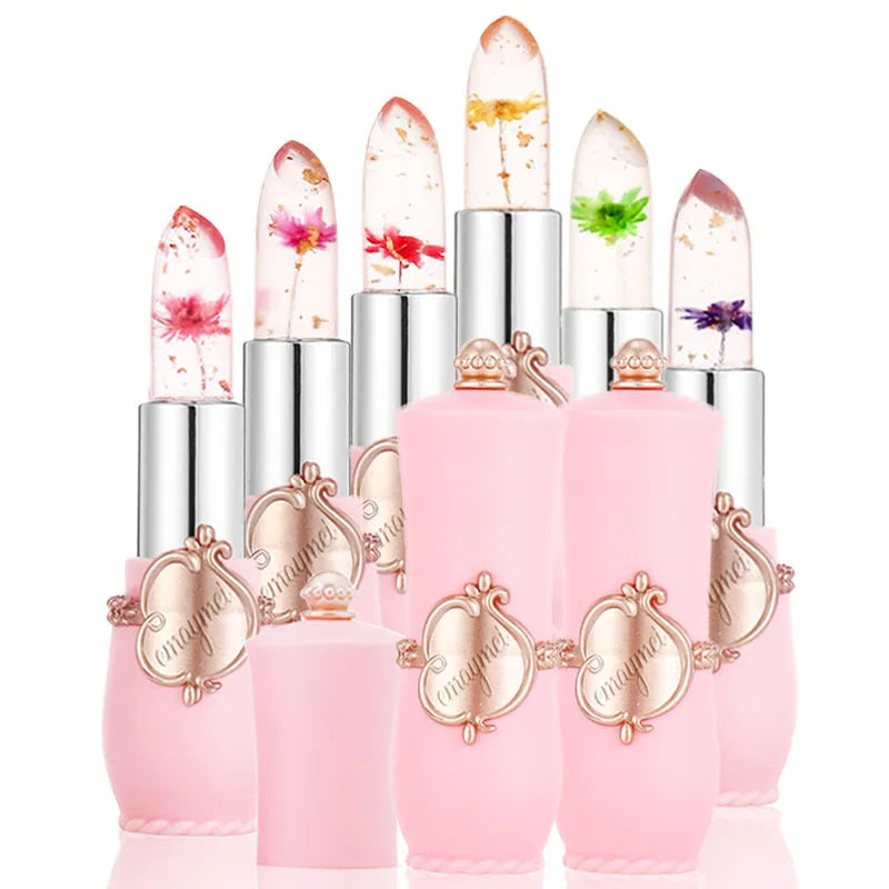 24-Piece Color-Changing Flower Jelly Lipstick Set - 2