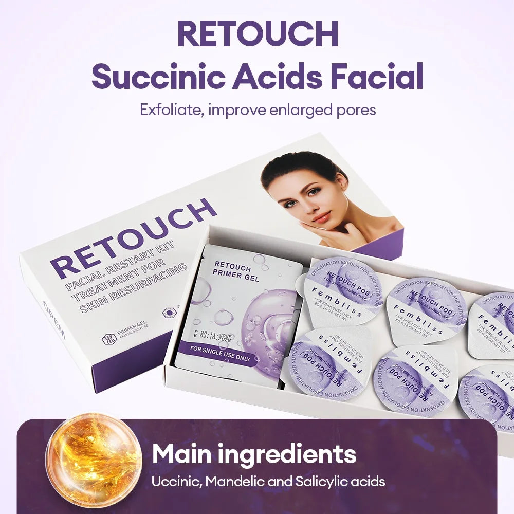 CO2 Oxygen Facial Treatment Capsule and Gel Kit - 32