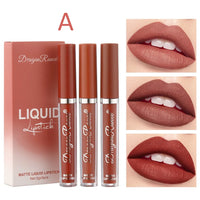 3-Piece Waterproof Matte Liquid Lipstick Set