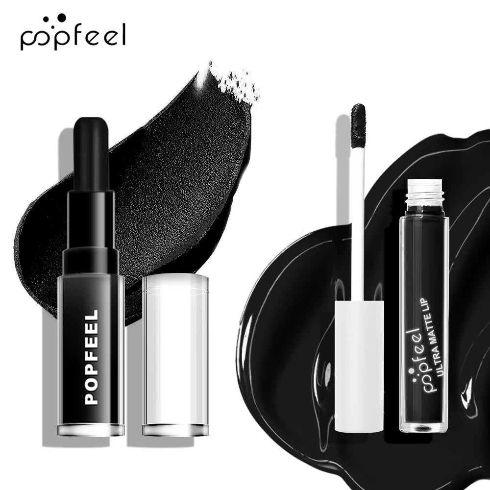 Long-Lasting Matte Black Liquid Lipstick - 11