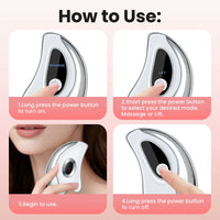 Electric Heated Gua Sha Facial Lifting and Massage Tool