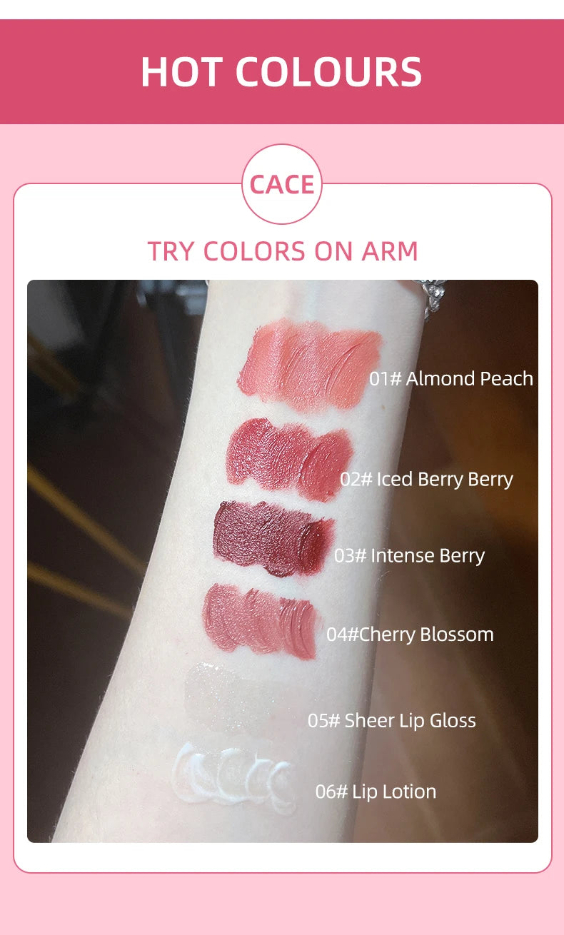 Matte Liquid Lipstick and Lip Gloss Makeup Gift Set - 22