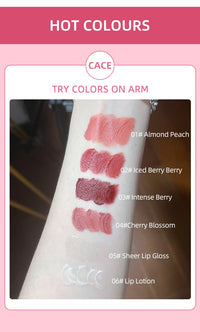Matte Liquid Lipstick and Lip Gloss Makeup Gift Set