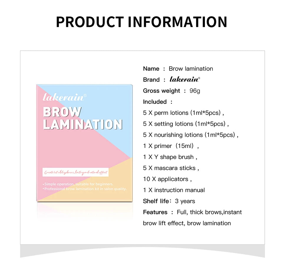 Professional Eyebrow Lamination and Perming Kit - 16