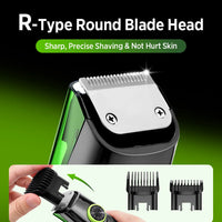 Cordless Vacuum Beard Trimmer with Precision Length Control