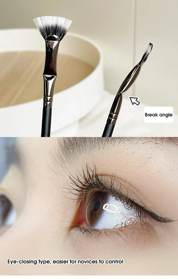 Fan Mascara Brush for Precise Eyelash Application - 14