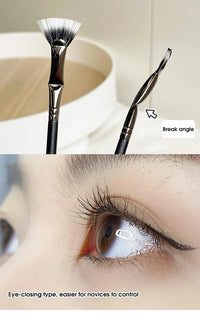 Fan Mascara Brush for Precise Eyelash Application