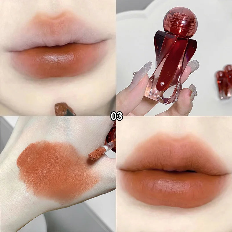 Velvet Matte Mousse Lip Glaze for Long-Lasting Hydration - 20