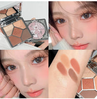 5-Color Shimmer and Matte Eyeshadow Palette