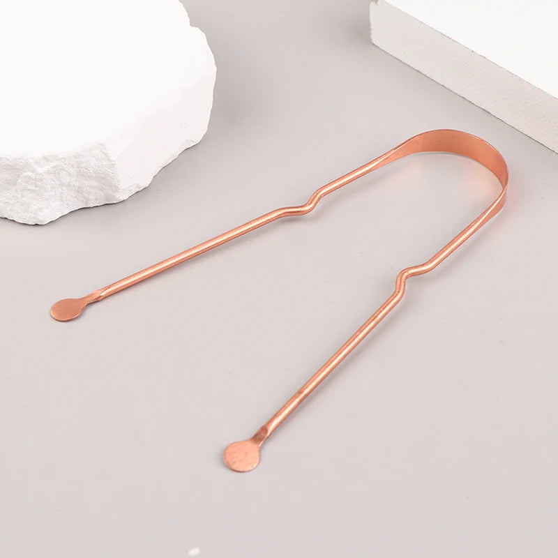Pure Copper Tongue Scraper for Fresh Breath - 6