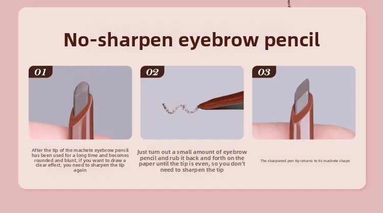 Dual-Ended Waterproof Eyebrow Pencil and Tint Gel - 12