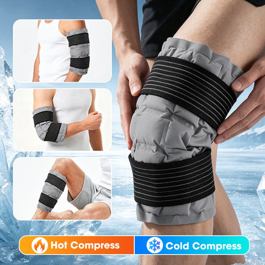 Reusable Hot and Cold Therapy Knee Ice Pack Wrap