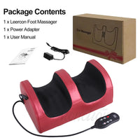 Electric Heated Foot Massager with Kneading and Vibration