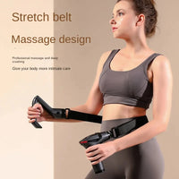 Long-Handle Electric Deep Tissue Massage Gun for Muscle Relief