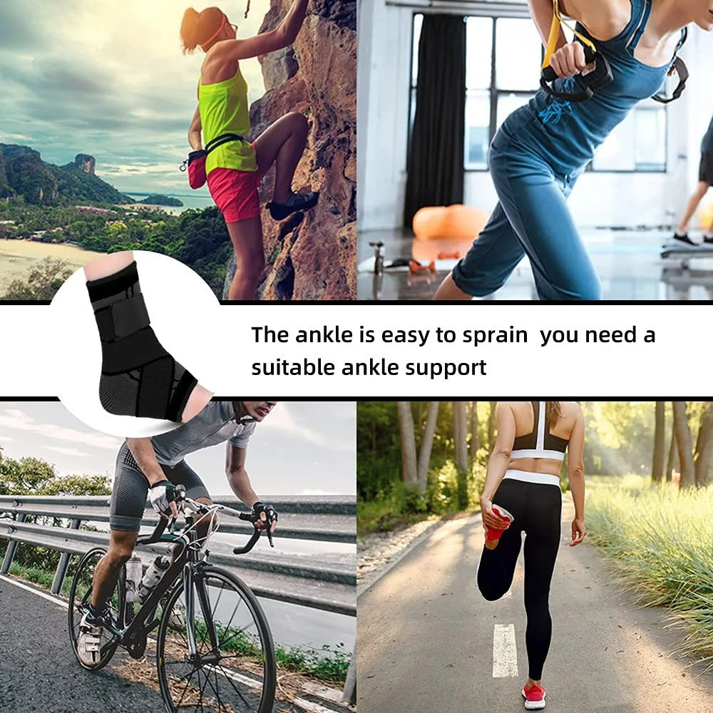 Adjustable Ankle Compression Support Brace - 6