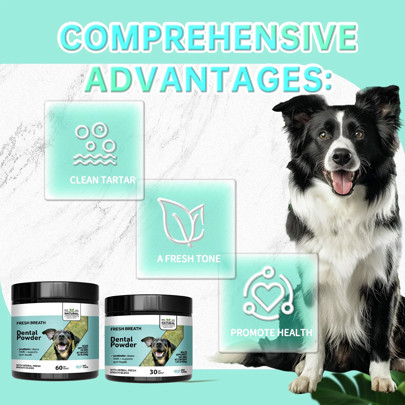 Herbal Dental Care Powder for Dogs and Cats - 2