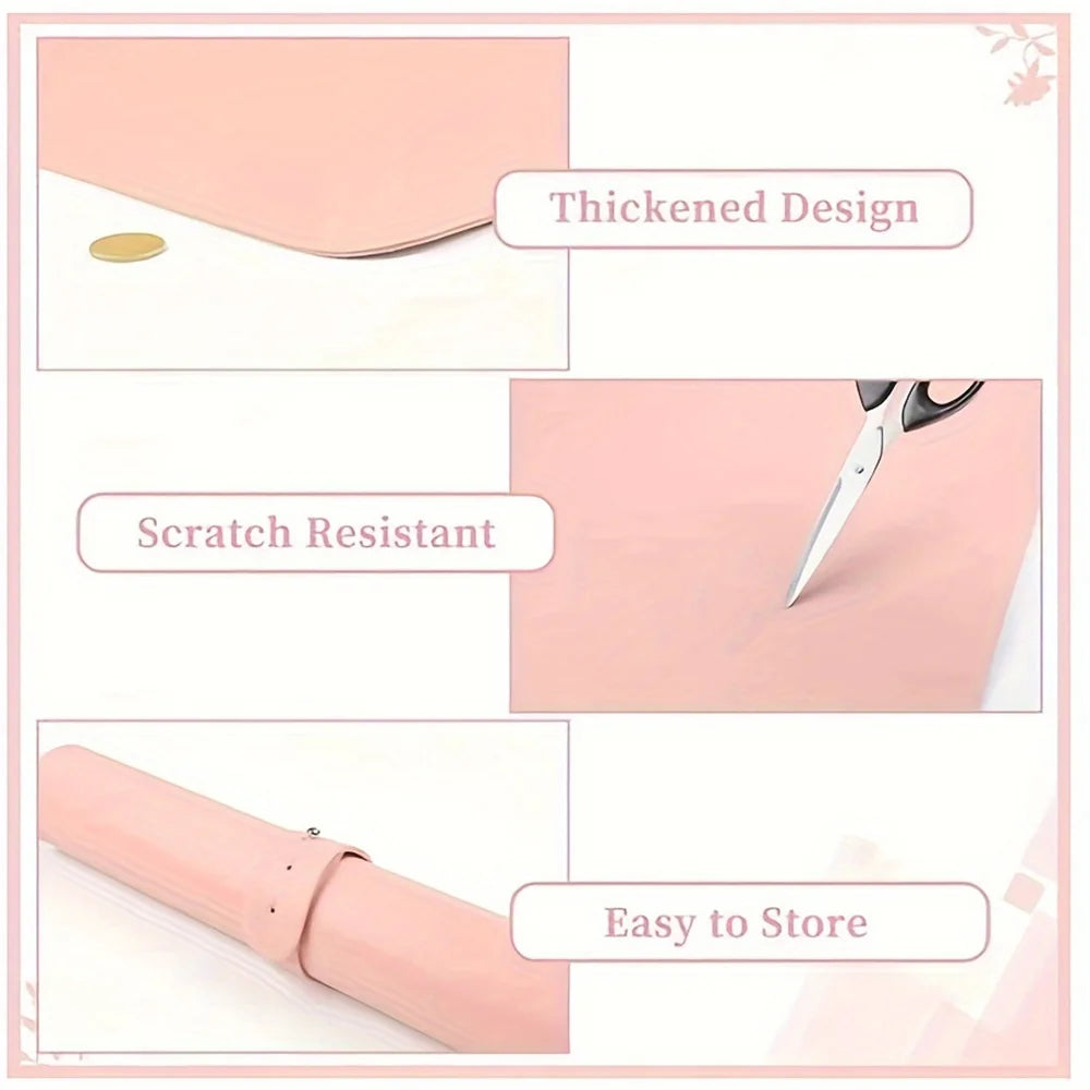 Foldable Waterproof Manicure Desk Mat and Hand Rest - 4