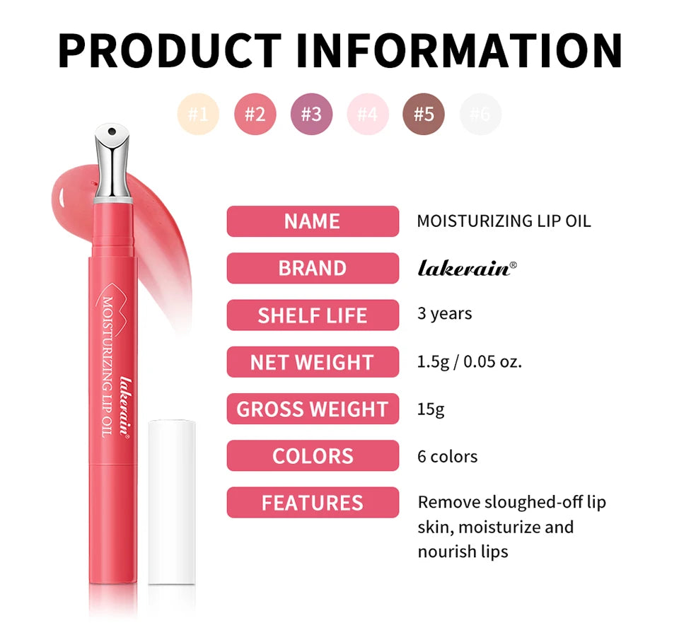 Hydrating Moisturizing Lip Oil for Smooth Plump Lips - 18