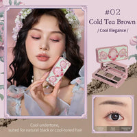 Long-Lasting Matte Eyebrow Powder Palette