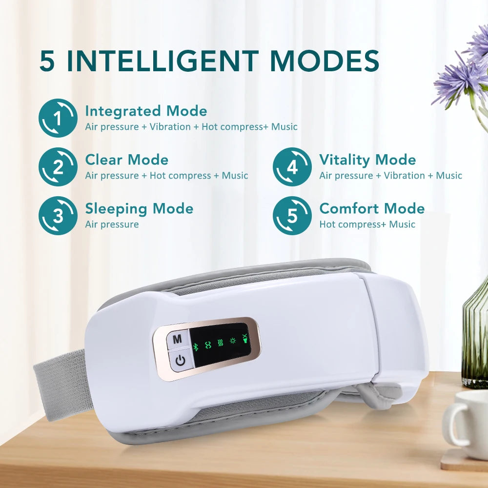 Smart Heated Eye Massager for Fatigue Relief - 2