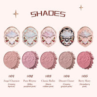 Embossed Long-Lasting Powder Blush for Silky Smooth Skin