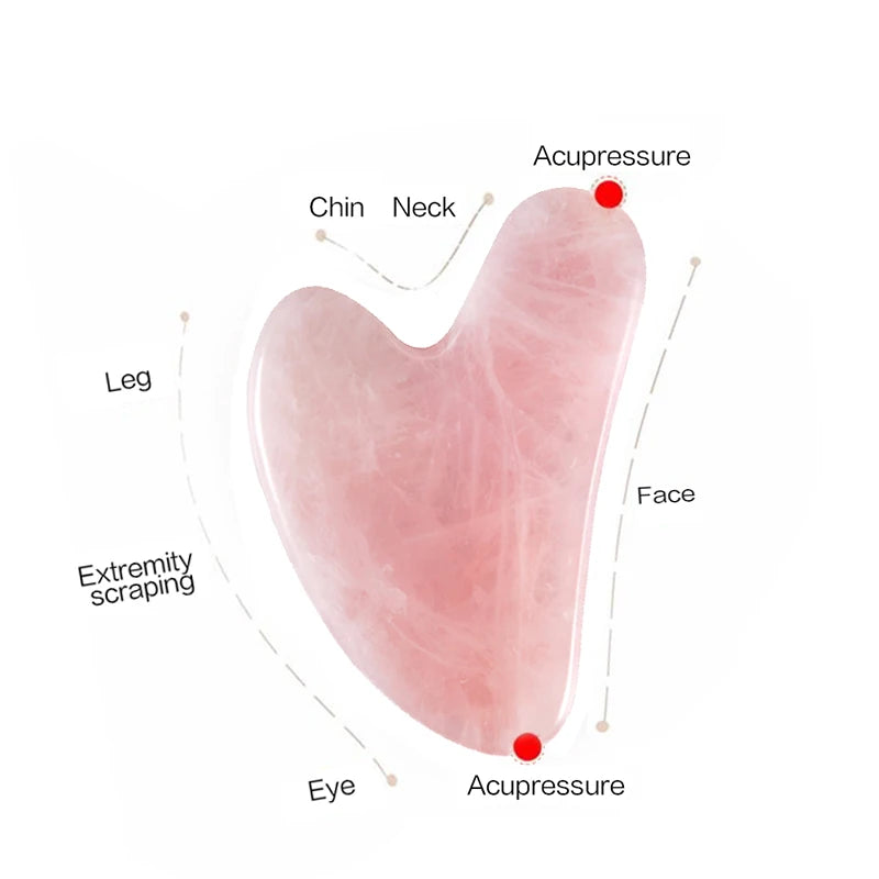 Natural Gua Sha Massage Stone for Facial Sculpting and Skin Care - 4