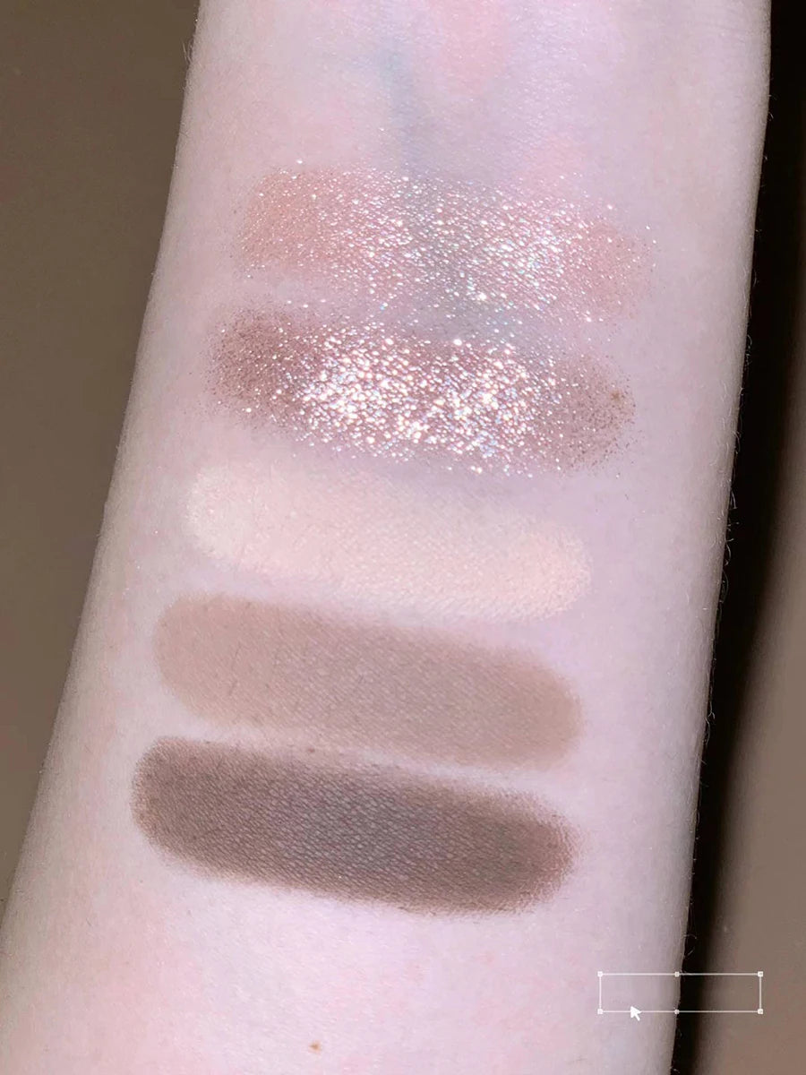 5-Color Mermaid Eyeshadow Palette for Long-Lasting Shimmer - 14