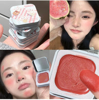 Matte Cream Cheek Blusher Palette for Natural Glow